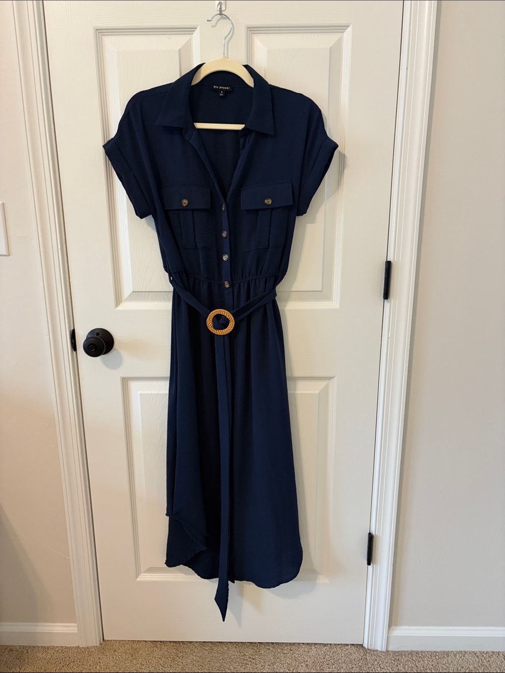 Navy Shirt Dress